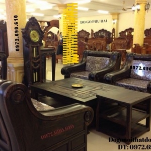 Bộ Tời Thượng Hải, Bộ bàn ghế đẹp gỗ mun B101