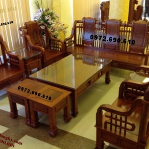 Bộ bàn ghế phòng khách kiểu cổ đời Tần B106