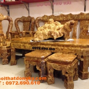 Bo ban ghe go nu nghien dep Quoc trien vai 12 BG-44