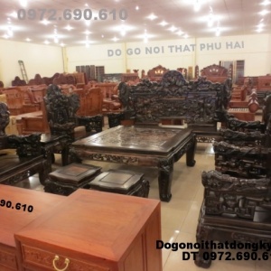 Bộ bàn ghế gỗ mun Kiểu bát mã BM48