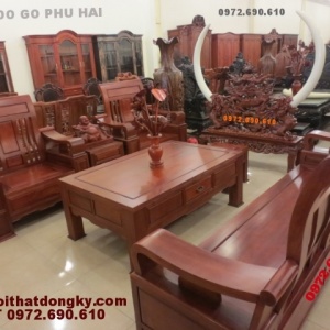 Bộ bàn ghế gỗ đồng kỵ gỗ hương kiểu mới B63
