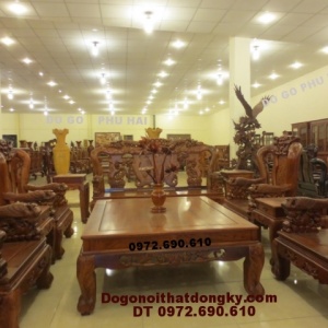 Bàn ghế phòng khách đẹp mẫu Công phương PC70