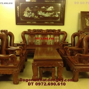 Bộ bàn ghế gỗ đinh hương quốc đào vai 14 QD78