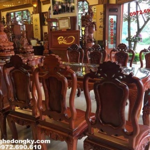 BỘ BÀN GHẾ PHÒNG ĂN, Bàn Ăn Gỗ Sang Trọng BA.108