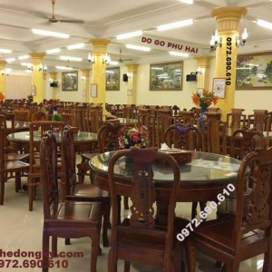 Các mẫu bàn ghế phòng ăn bàn tròn kiểu dáng đẹp BA.109