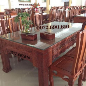 Mẫu Bộ Bàn Ghế Phòng Ăn Đẹp Nhất Bàn Chữ Nhật BA.116