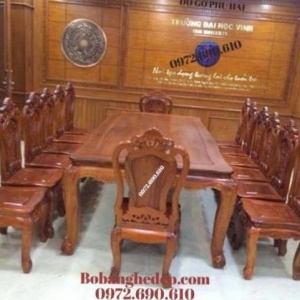 Bộ Bàn Ăn Đẹp, Cho Biệt Thự Có Phòng Ăn Rộng BA.117