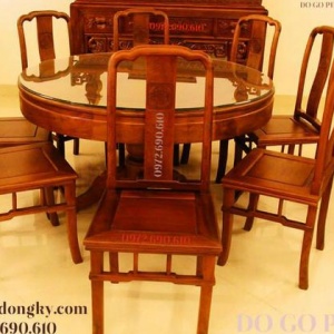 Bán Bộ Bàn Ghế Ăn Đẹp 8 Ghế Kiểu Bàn Tròn Tại Hà Nội BA.139
