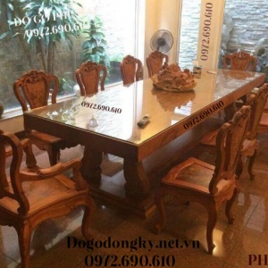 BỘ BÀN GHẾ PHÒNG ĂN 10 Ghế VIP Chỉ Dành Cho Đại Gia BA.152