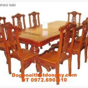 Bộ bàn ghế phòng ăn Kiểu Bàn Chữ Nhật BA 26