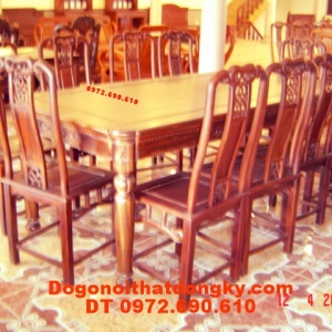 Nơi sản xuất Bộ bàn ăn kiểu bàn bầu dục BA19