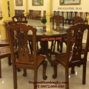 Bộ bàn ăn bàn tròn - Bộ bàn ghế ăn đẹp BA60