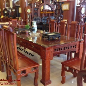Bộ bàn ăn đẹp giá rẻ bàn chữ nhật BA64