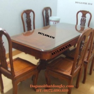 Bàn ghế phòng ăn bàn chữ nhật dogodongky.net.vn BA68