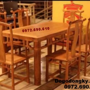 Bộ bàn ăn đẹp giá rẻ bàn chữ nhật BA.86