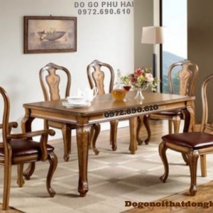 Bàn ghế phòng ăn sang trọng Bàn Chữ Nhật BA48