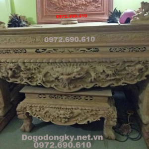 Mẫu Bàn Thờ Đẹp Kích Thước Chuẩn Tài Lộc Phát ST117