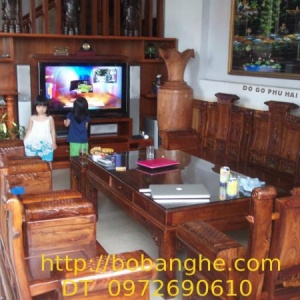 Đồ gỗ Phú hải: Bộ bàn ghế gỗ cẩm lai Âu Á tay hộp MSAU5