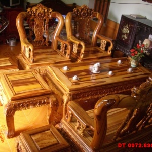 Đồ gỗ Đồng kỵ Bộ bàn ghế Minh quốc Gỗ Cẩm thị CT1