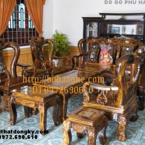 Bàn ghế phòng khách Minh quốc đào khảm ốc GM1