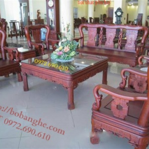 Bộ bàn ghế gỗ gụ Minh Quốc Triện QT2