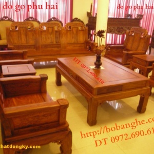 Bộ bàn ghế Như ý voi, Đồ gỗ đồng ky NY2