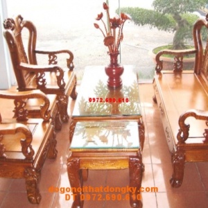 Bộ bàn ghế gỗ hương minh quoc đào V9 QD1