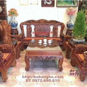 Bộ bàn ghế gỗ hương kiểu Công Phượng V12 PC17