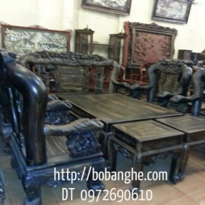 Đồ gỗ nội thất Bộ Phượng Công Gỗ Mun V14 PC9