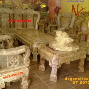 Bàn ghế đẹp gỗ Nu nghiến Kiểu Minh quốc Triện TN3