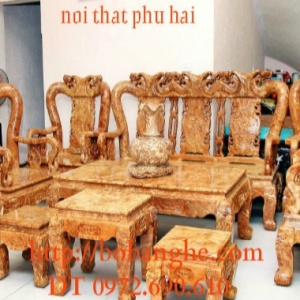 Bộ bàn ghế gỗ nu nghiến kiểu Minh Quốc NG4