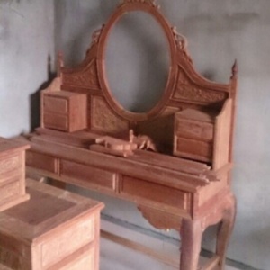 Bộ bàn ghế trang điểm đẹp đồ gỗ đồng kỵ BP43