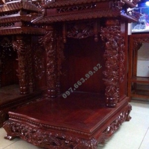 Mẫu Bàn thờ ông địa đẹp gỗ gụ dogodongky.net.vn BTT.16