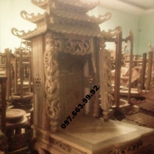 Mẫu bàn thờ đẹp ba mái thờ thần tài BTT.18