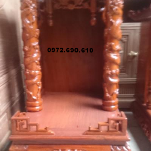 Mẫu bàn thờ thần tài đẹp gỗ đinh hương BTT21