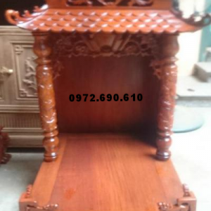 Bàn thờ thần tài ba mái, Bàn thờ ông địa gỗ hương BTT22