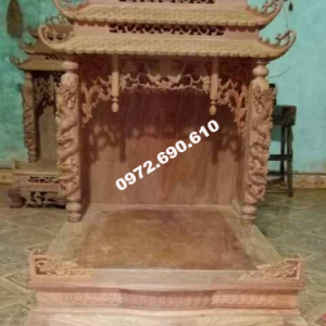 Bàn Thờ Thần Tài Đẹp Kiểu 3 Mái Dogodongky.net.vn BTT.27