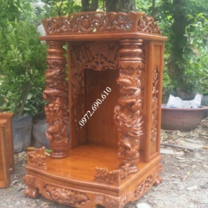 Mẫu Bàn Thờ Ông Địa Đẹp Kích Thước Tài Lộc Phát BTT.46