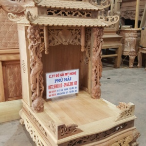 Nơi Bán BÀN THỜ THẦN TÀI Cột HẠC 3 Mái Tại TP HCM BTT.47