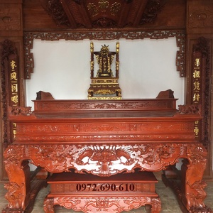 Bàn Thờ Chạm Tứ Linh Dành Cho Người Làm Kinh Doanh ST.225