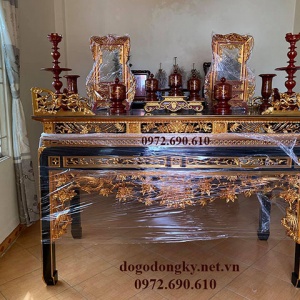 Bàn Thờ Gia Tiên Gỗ Gụ Mẫu Đẹp, Giá Rẻ ST.235