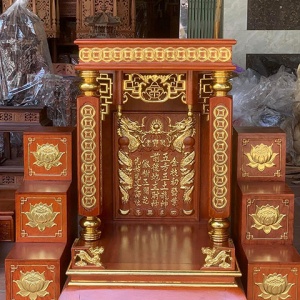 Bàn Thờ Thần Tài – Ông Địa Mái Bằng Mẫu Đẹp BTT.76