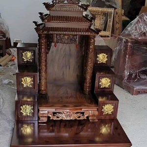 Nơi Bán Bàn Thờ Thần Tài Cột Rồng Tại TP Quảng Ninh BTT.78