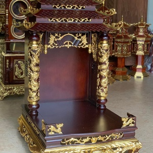 MUA NGAY Mẫu Bàn Thờ Thần Tài Dát Vàng Đẹp Ít Thấy BTT.71