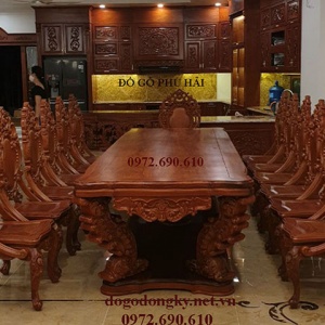 Bộ Bàn Ghế Ăn Đẹp Cho Phòng Ăn Nhà Biệt Thự Rộng BA.228