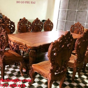 Bộ Bàn Ghế Ăn Tân Cổ Điển Đẳng Cấp Giới Siêu Giàu BA.178