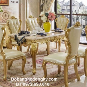 Mua Ngay Bộ Bàn Ăn Đẹp 6 Ghế Phong Cách Tân Cổ Điển BA.186