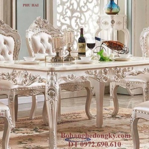 Sở Hữu Bộ Bàn Ăn Tân Cổ Điển 6 Ghế Mẫu Quí Tộc BA.187