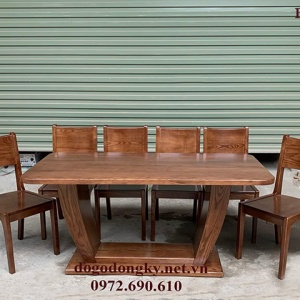 Bộ Bàn Ghế Ăn Giá Rẻ Gỗ Sồi Nga Bán Toàn Quốc BA.237