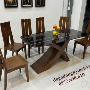 Bộ Bàn Ghế Ăn Giá Rẻ Đẹp Gỗ Tự Nhiên Bán Tại Hải Phòng BA.239
